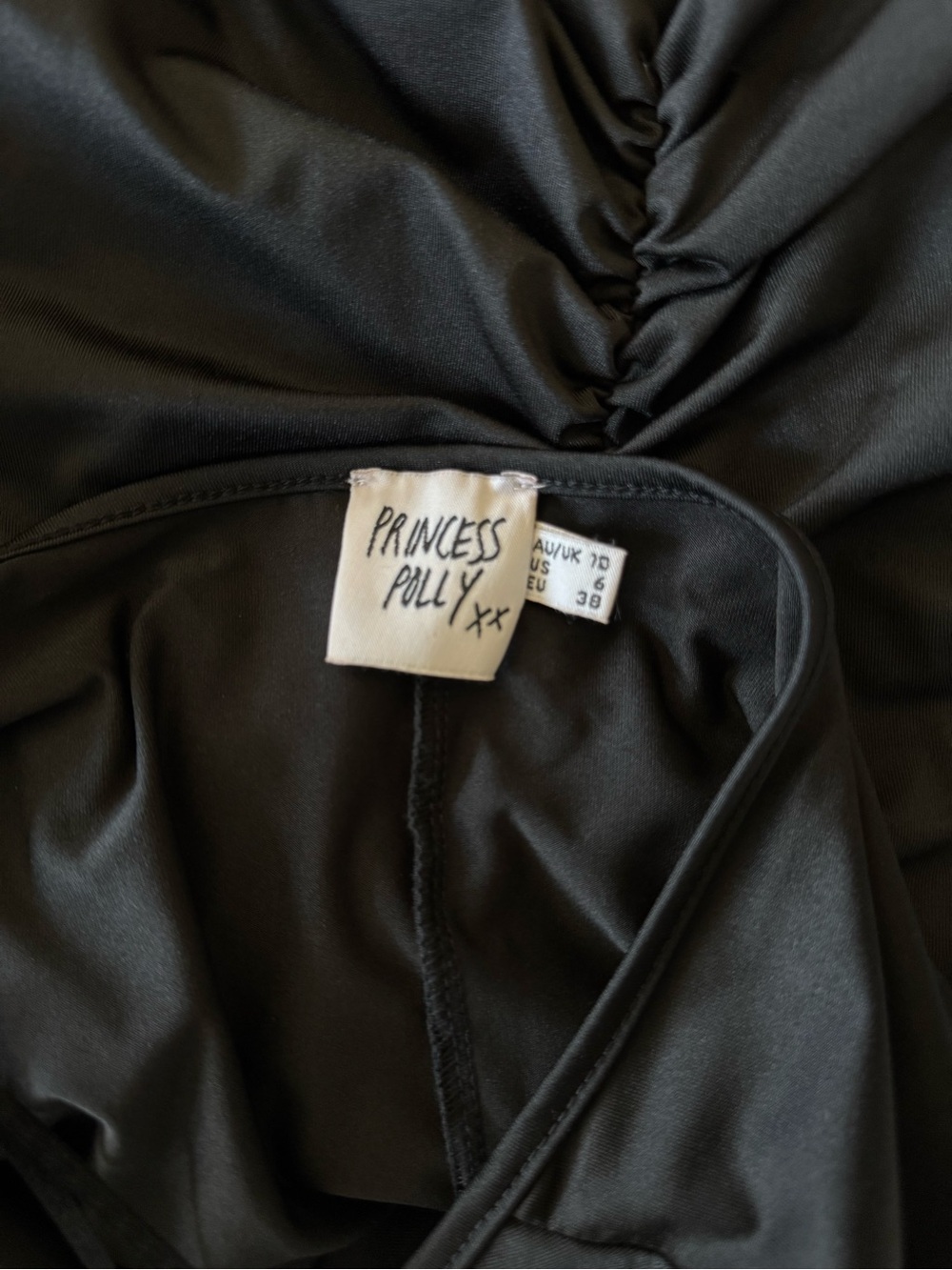 Princess Polly Black Cowl Neck Mini Dress - Picture 5 of 5